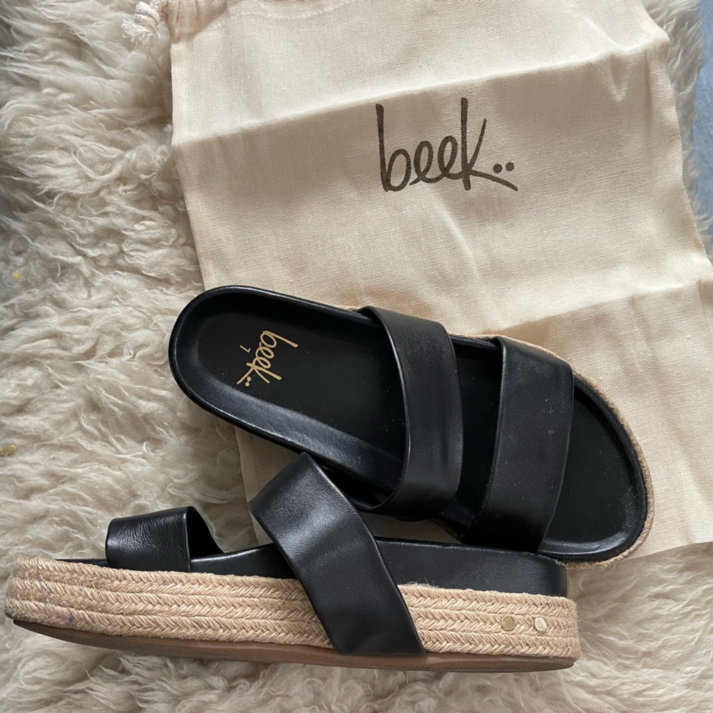 Beek Twinspot Sandal Leather and Tweed